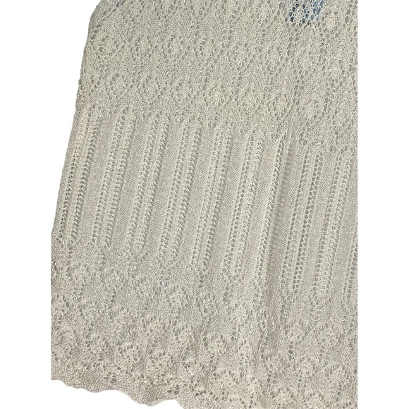 Vintage Celly K Woman's Knit Stretch Cream Shell Cami Womans/Jr Top Small - Picture 4 of 7